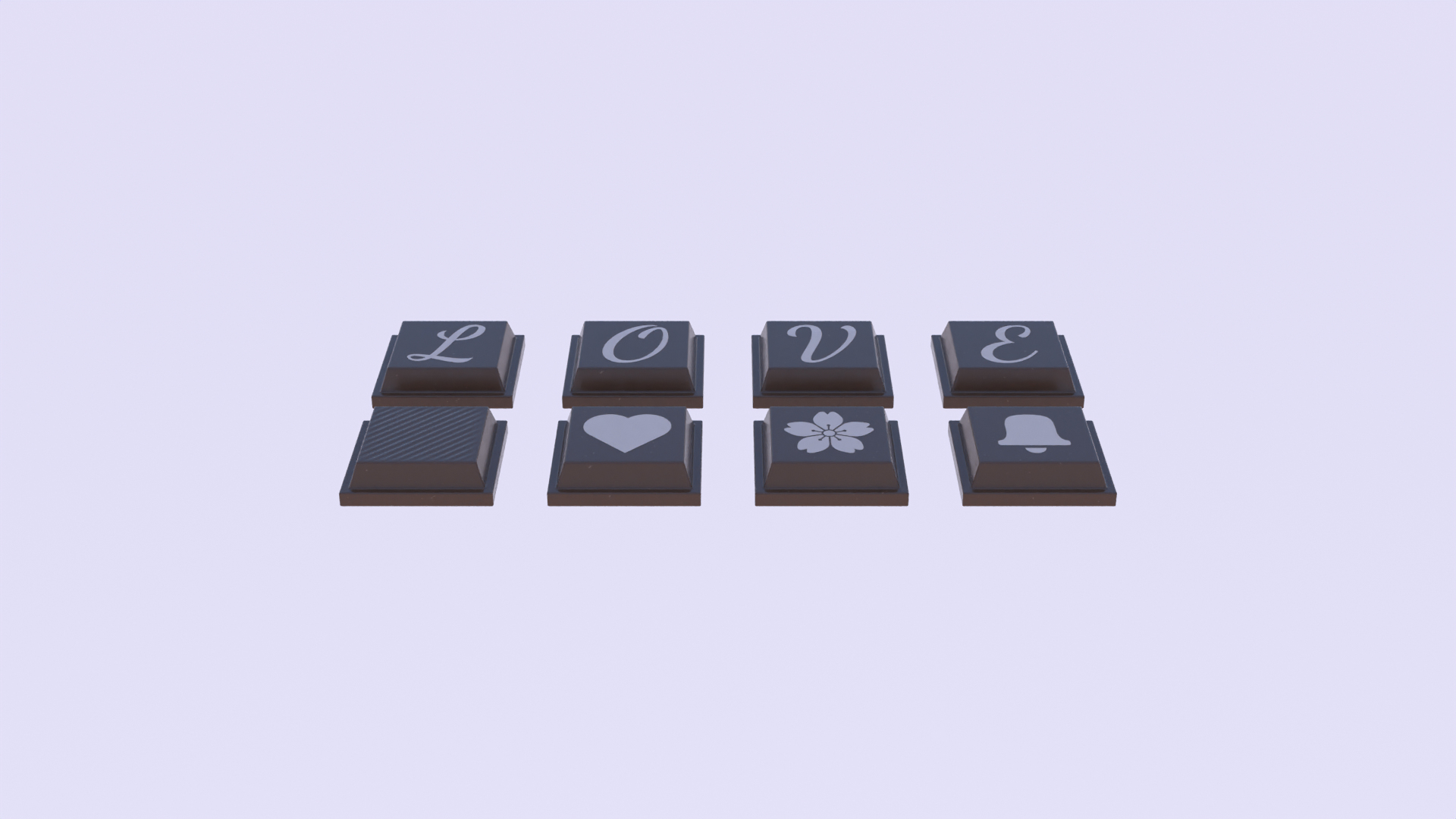 3D Chocolate Pieces PBR Model - TurboSquid 2203951