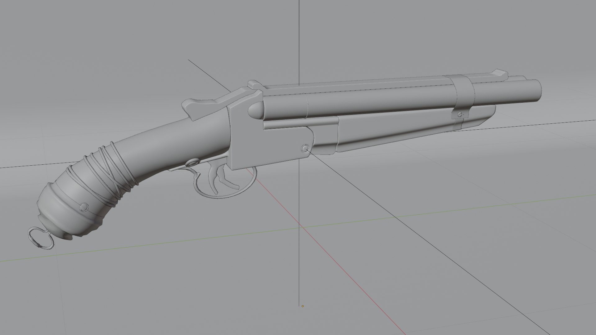 Double Barrel Gun 3D Model - TurboSquid 1852181