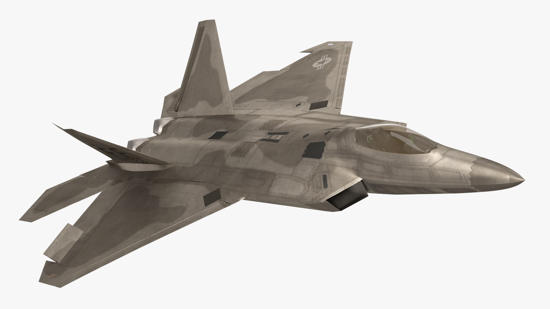 Lockheed Martin F 22 Raptor Rigged 3D model preview