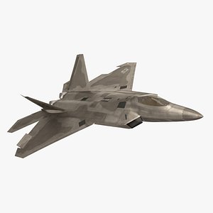 3D Lockheed Martin F 22 Raptor Rigged