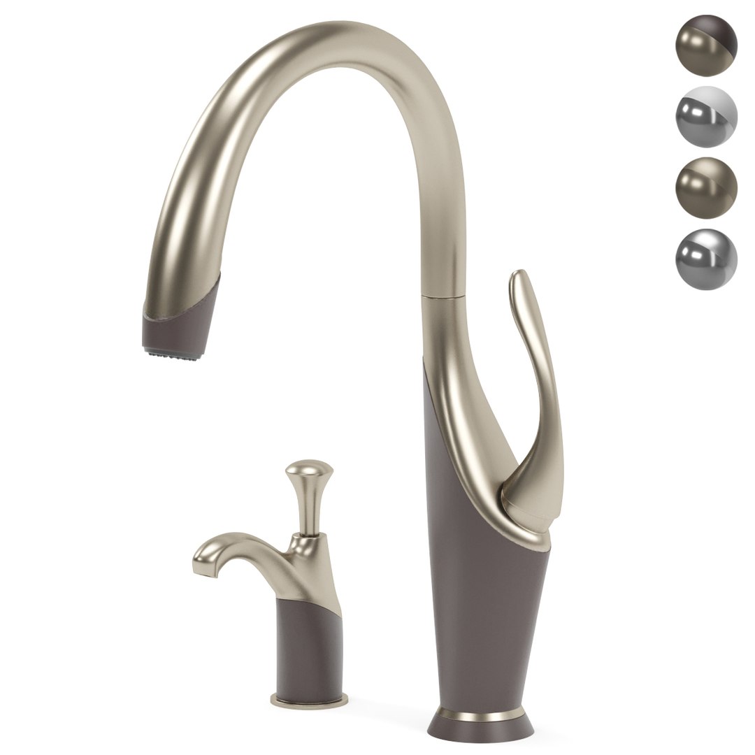 BRIZO kitchen faucet VUELO 3D model TurboSquid 2164041