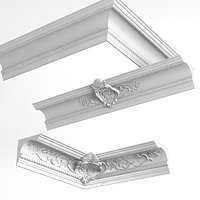 Petergof t261 k143 Baroque Plaster Ceiling Wall Cornice