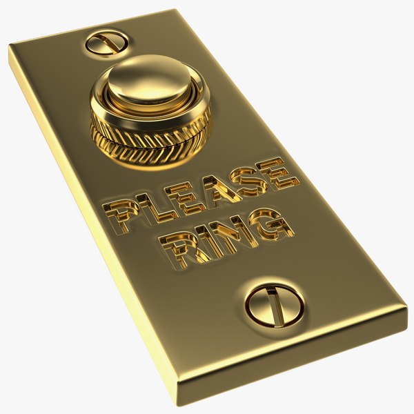 rectangular doorbell button door 3D model