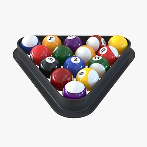 3d model pool balls