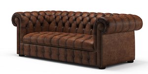 chester chesterfield sofa 3d model