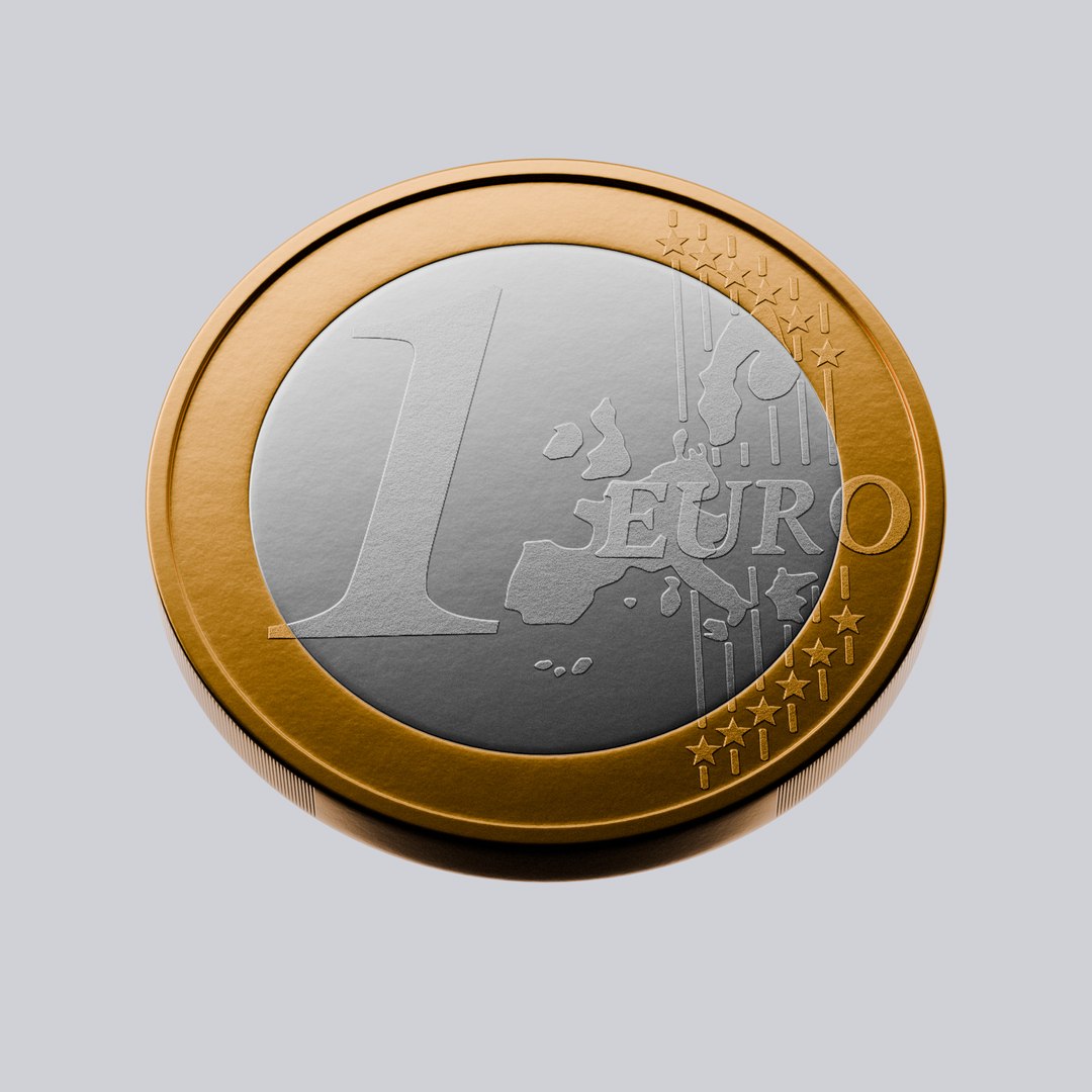 3D Euro Coin - TurboSquid 2332753