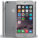 iPhone 6 Plus Silver 2 3D Model