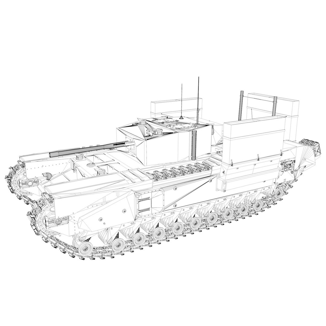 British Churchill Mk Iii 3D Model - TurboSquid 1260767