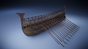 3D Phoenician Warship model