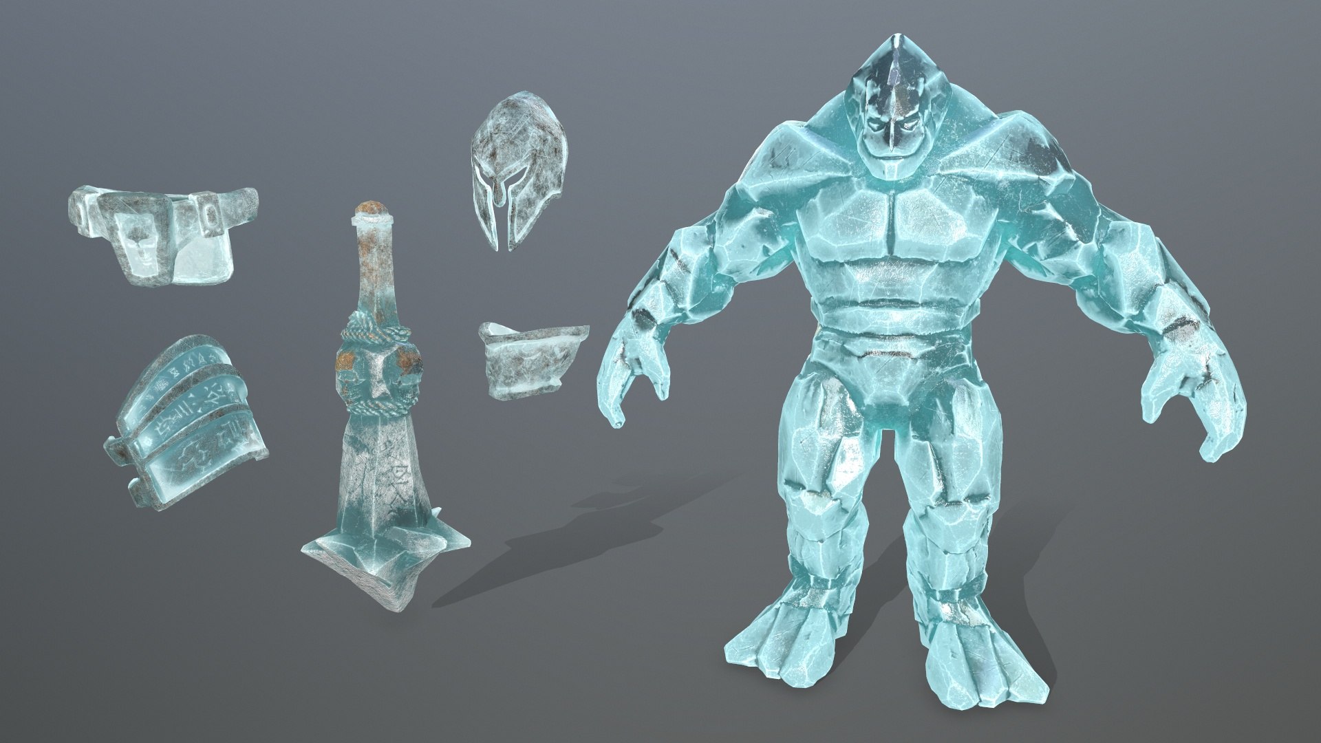 3D ice monster - TurboSquid 1923980