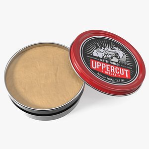 Uppercut Deluxe Matte Finish Pomade Open Can 3D model