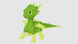 Green Cute dragon
