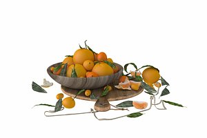 Orange fruit plate