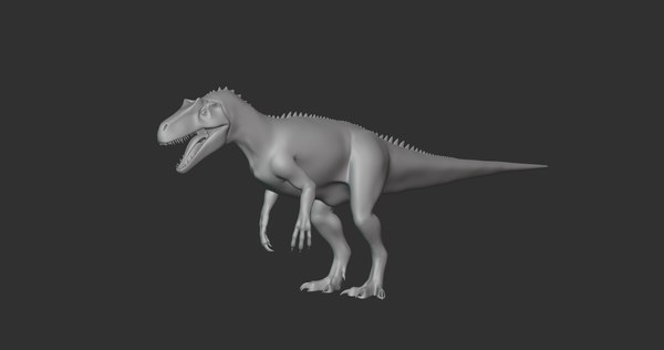 modelo 3d Saurophaganax Basemesh Low Poly - TurboSquid 1995180