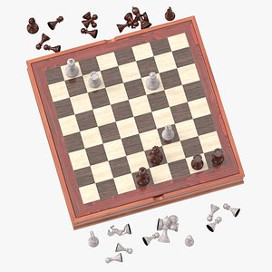 3D chess board set 02
