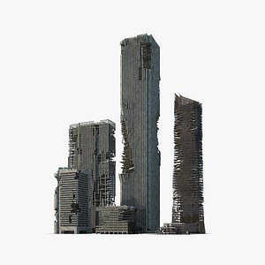 ruined building 3D model