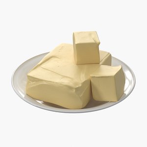 realistic butter 3D model