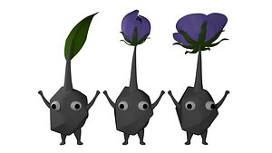3D rock pikmin model