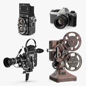 Vintage Classic Video Devices Collection 2 3D model