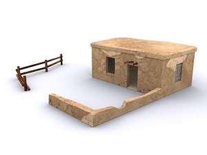 2 houses adobe 3d 3ds