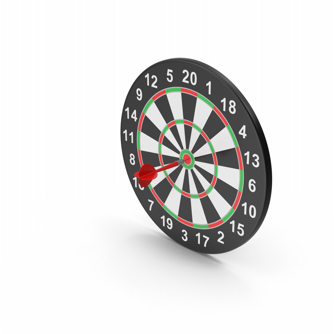 3D Dartboard With Dart - TurboSquid 1911858