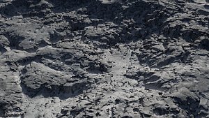 3D model The surface of a crater  The surface of an alien planet