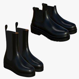 Realistic Leather Boots V38