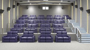 3D model Small Cinema Interior