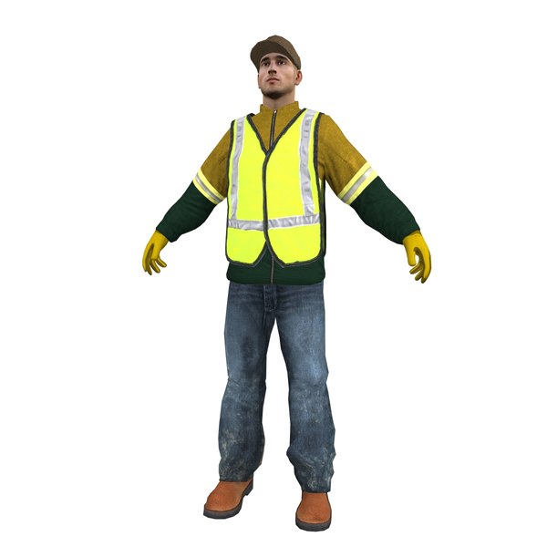 3dsmax worker man