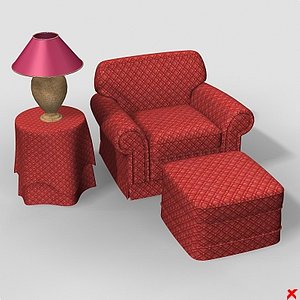 3d armchair chair model