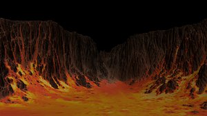 volcano 3d model