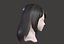 Das Mädchenhaar, das alte Weisen wieder herstellt, flechten ordentliches Knall Low-Poly-3D-Modell