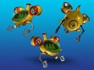 bathyscaphe comics 3d model