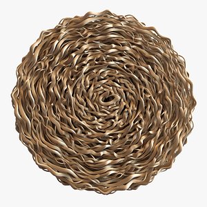 wall wood rounded  decorative element