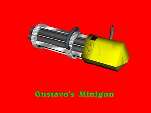 free minigun 3d model