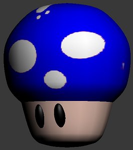 free mini mushroom 3d model