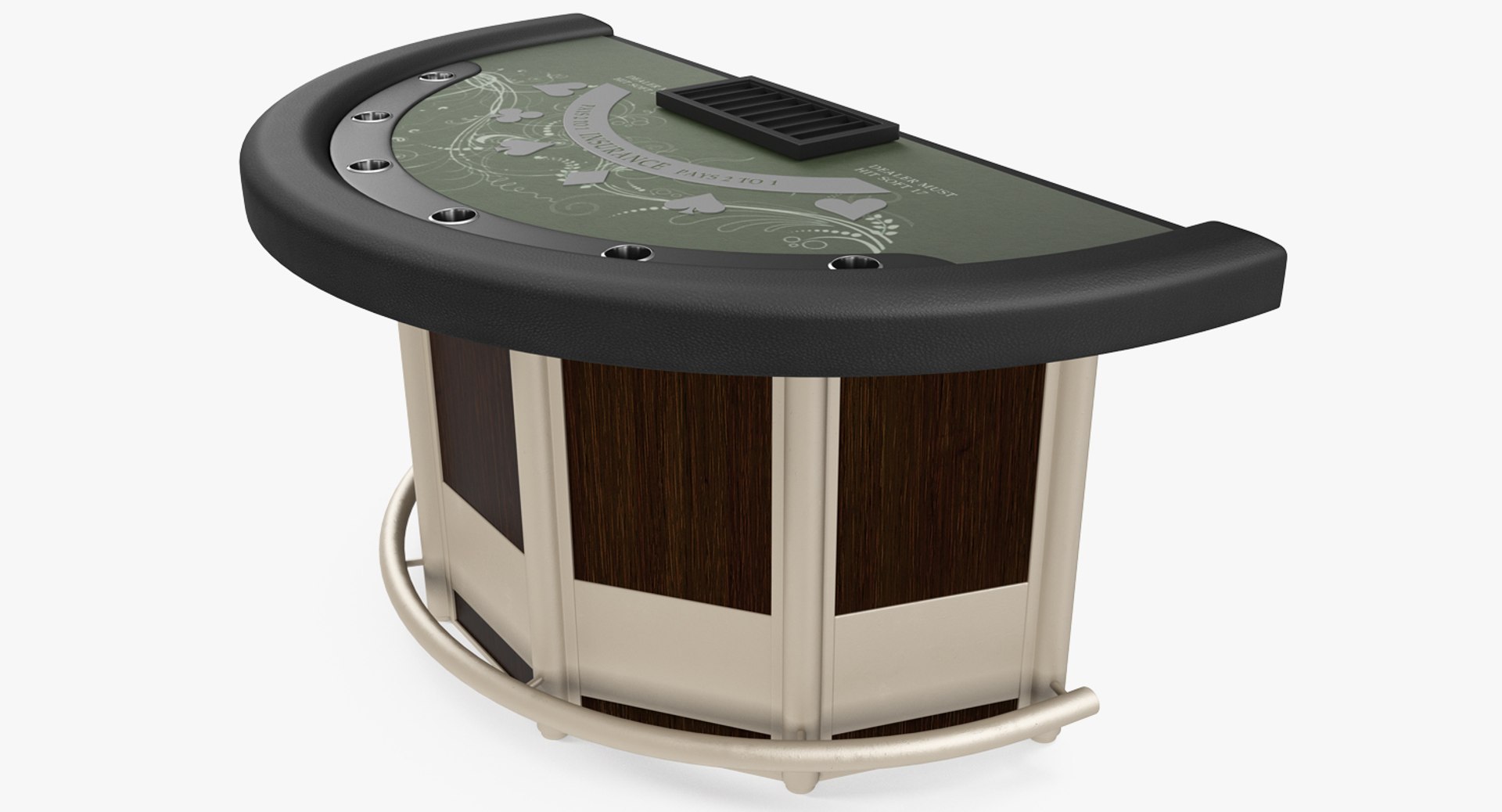 Blackjack Table 3D model preview