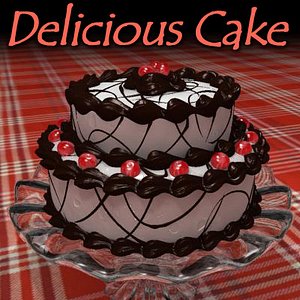 Cake with Chocolate and Cherries