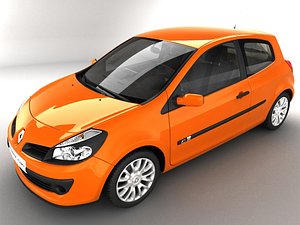 renault clio 3d c4d