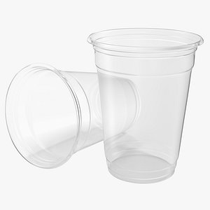 solo plastic clear cup 3d model