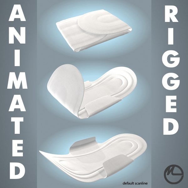 Animated Sanitary Napkin 3D Models for Download TurboSquid