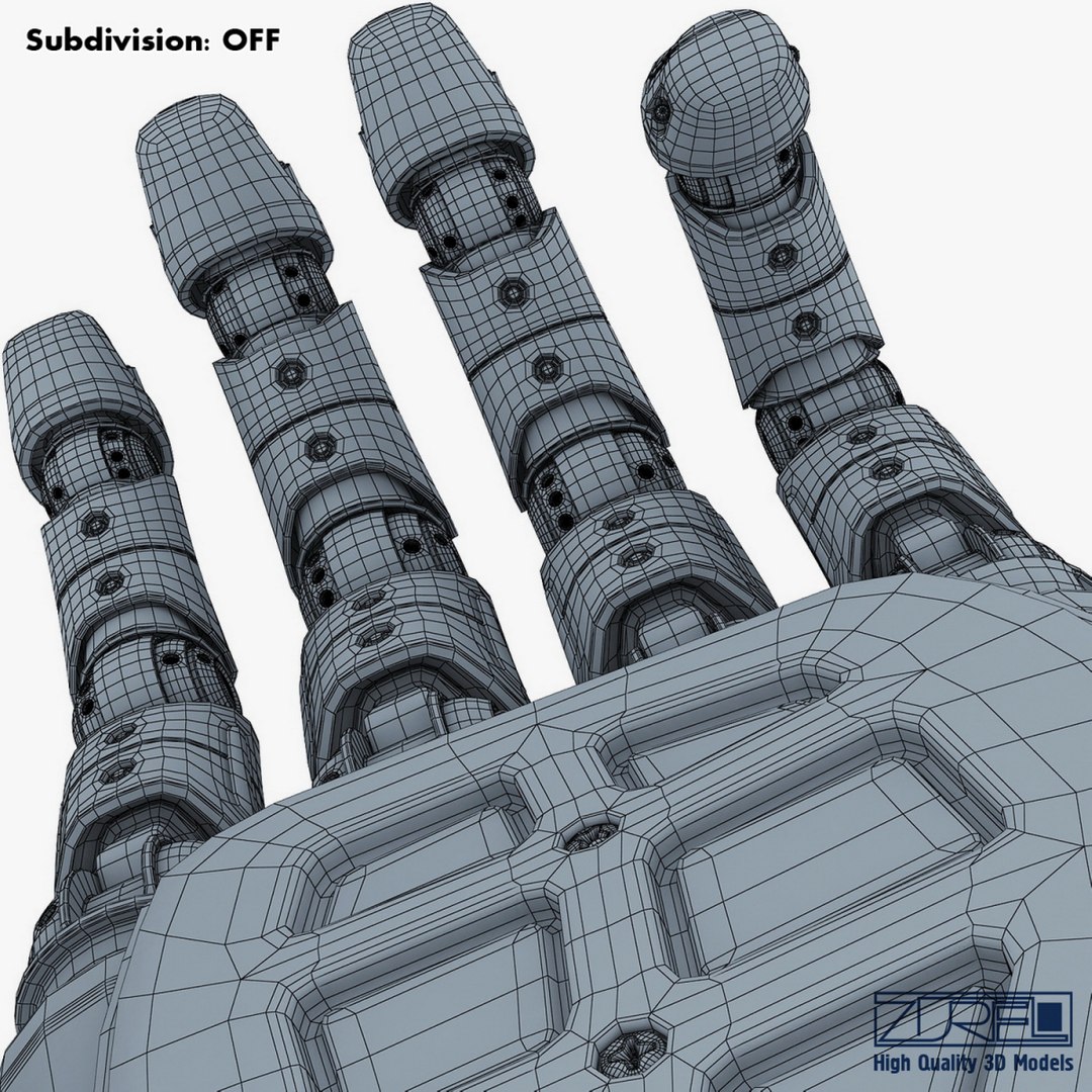 Bio robotic hand v 3D - TurboSquid 1173443