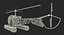 Bell 47 On Floats Polizei manipuliert 3D-Modell