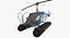 Bell 47 On Floats Polizei manipuliert 3D-Modell