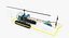 Bell 47 On Floats Polizei manipuliert 3D-Modell