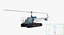 Bell 47 On Floats Polizei manipuliert 3D-Modell
