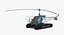 Bell 47 On Floats Polizei manipuliert 3D-Modell