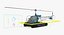 Bell 47 On Floats Polizei manipuliert 3D-Modell