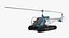 Bell 47 On Floats Polizei manipuliert 3D-Modell