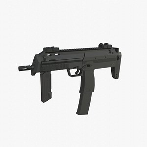 MP7 Low-poly submachine gun